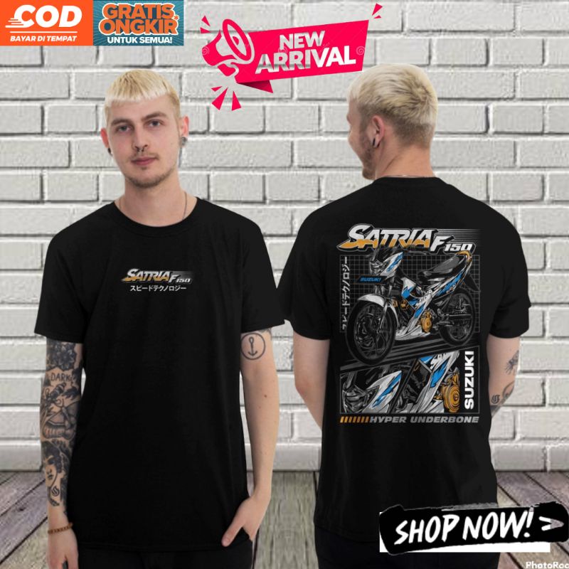 Baju Cowok Motor Fu Kaos Suziku Fu Keren Atasan Pria Otomotif Original Hem Distro Murah