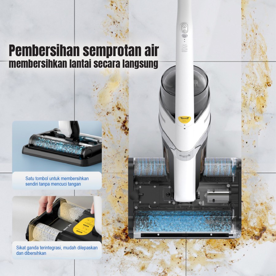 Deerma VX20 Wet Dry Smart Vacuum Cleaner - Dual Shaft - Penyedot Debu - Garansi Resmi 1 Tahun