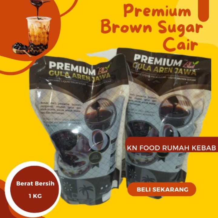 

Gula Merah Cair / Brown Sugar Cair / Brown Sugar Sirup 1 Kg