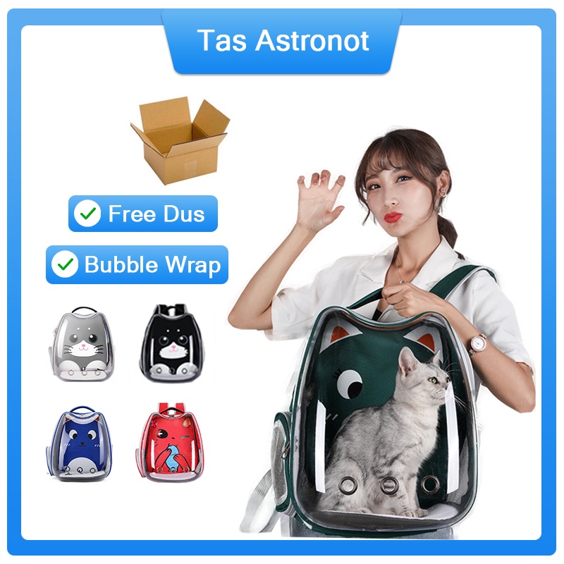 Tas  Astronot Tas kucing Astronot Tas Kucing Ransel Tas Gendong Kucing Pet Cargo Cat Bag Carrier Kucing Travel Capsule Backpack