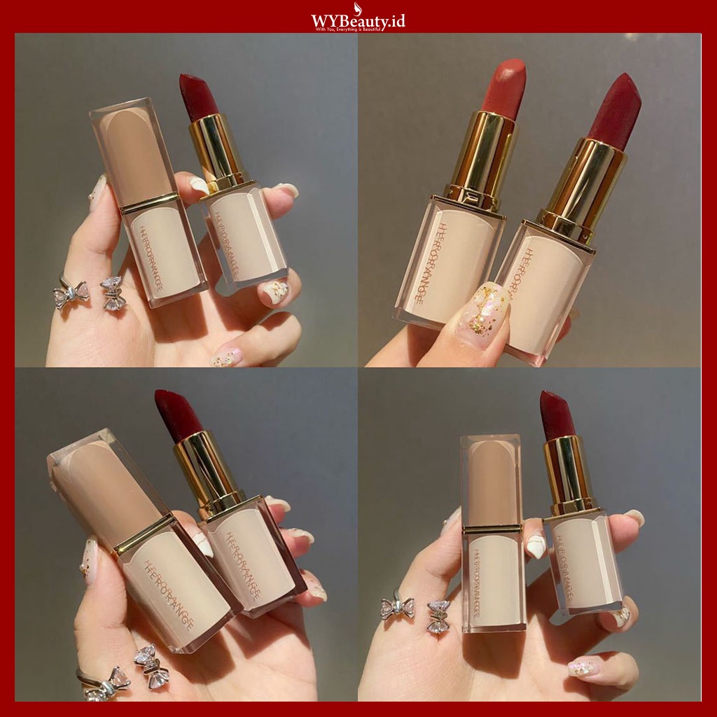 HERORANGE Lipstick Velvet Matte Kotak Hadiah Lipstick Beloved