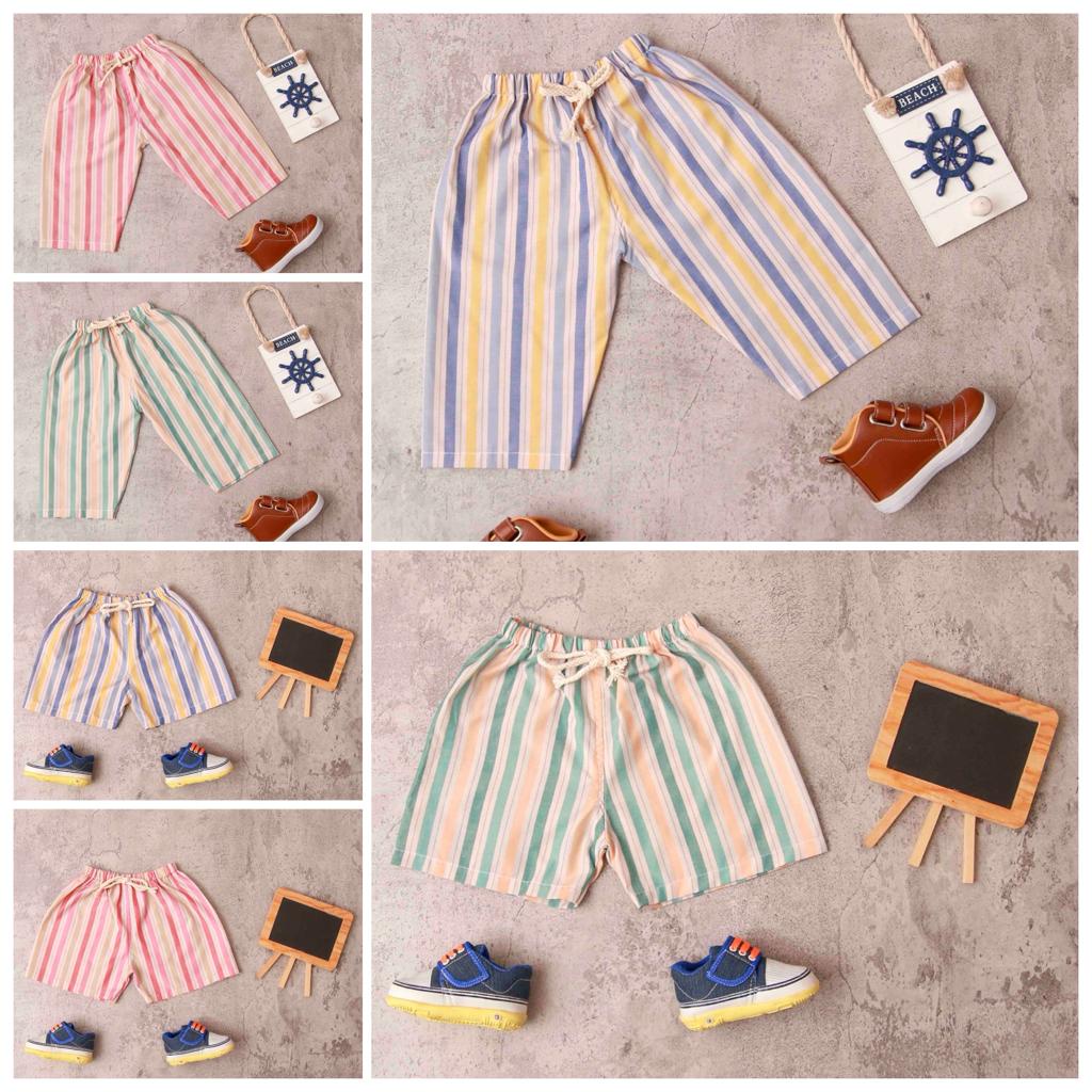 Jikialiang - CELANA PENDEK / PANJANG SALUR ANAK LAKI LAKI &amp; PEREMPUAN USIA 1-8 TAHUN BAHAN YANDED SALUR BARU