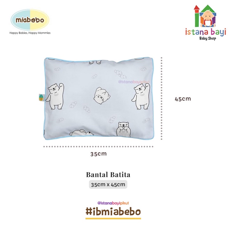 Miabebo Sarung Bantal Saja / Sarung Bantal batita