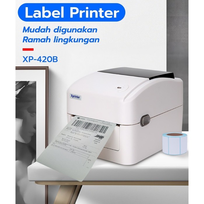 

Kertas Thermal Xprinter Printer Barcode Thermal Xprinter Xp-420B Size 110Mm - A6