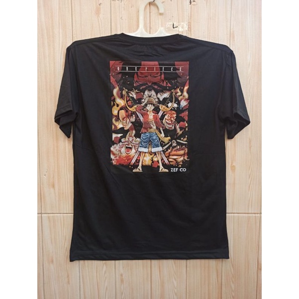 kaos distro unisex terlaris anime one piece