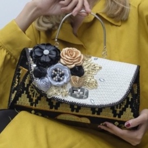 PSH Clutch Pesta Tapis Bordir Clutch Party Fashion Wanita