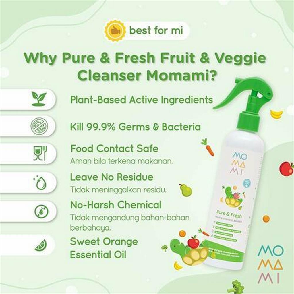 MoMaMi Pure Fresh Fruit Veggie Cleanser 300ml 126776