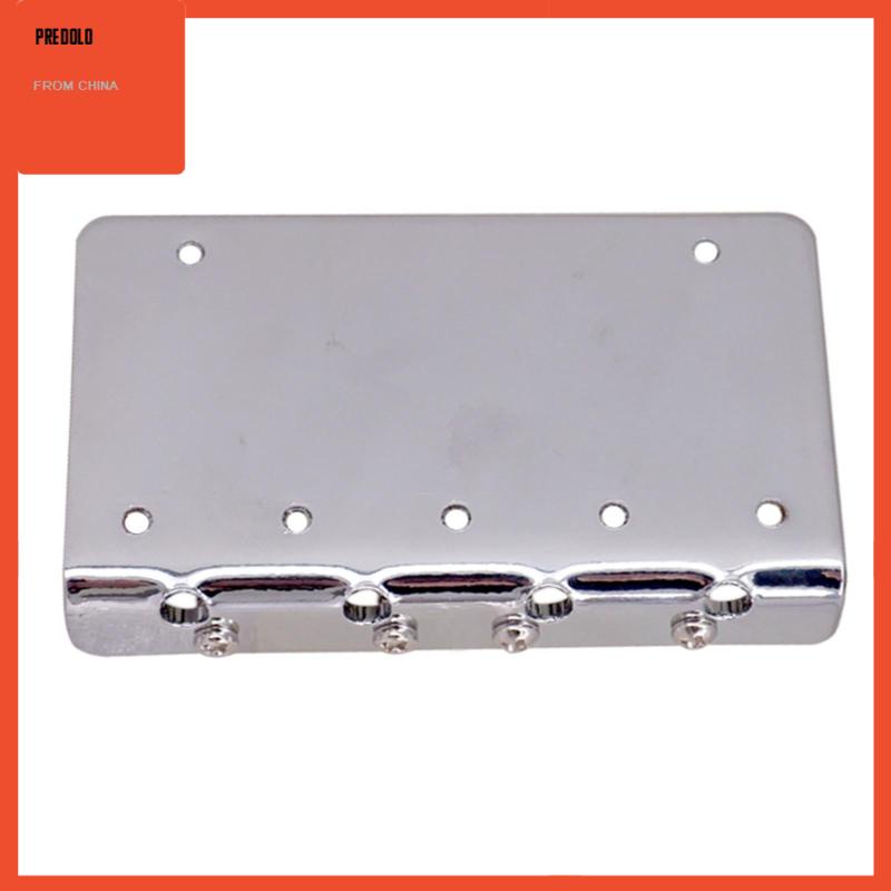 4 Senar Bass Bridge Pengganti Bagian Tailpiece Fixed String Spacing Adjustment