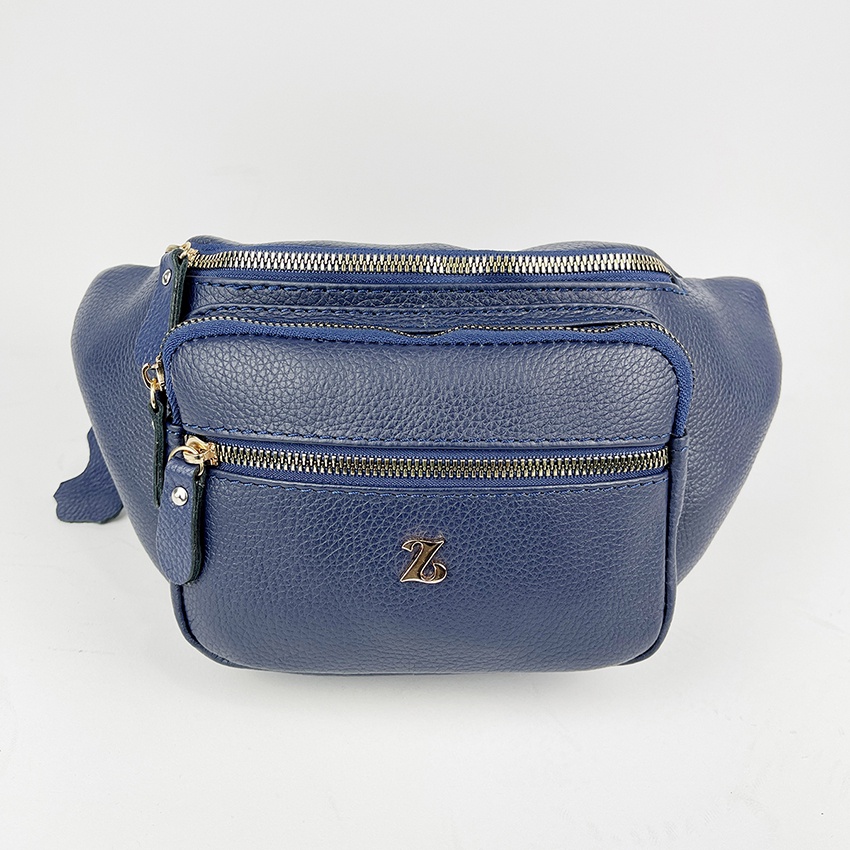 Tas Waist Bag Selempang Wanita ZHR Bahan 100% Kulit Sapi Asli Garut