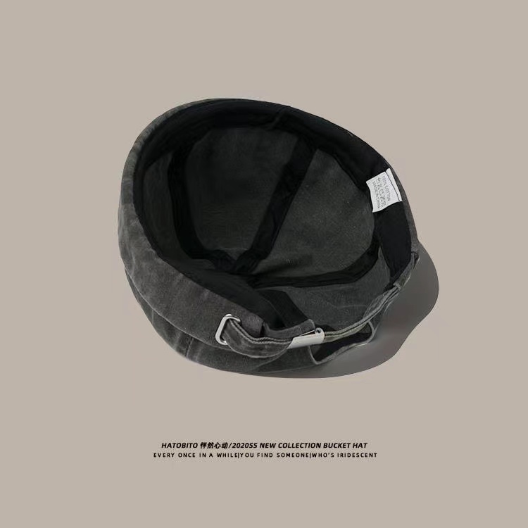 Topi Bonnet Bahan Denim Gaya Vintage Untuk Pria Dan Wanita