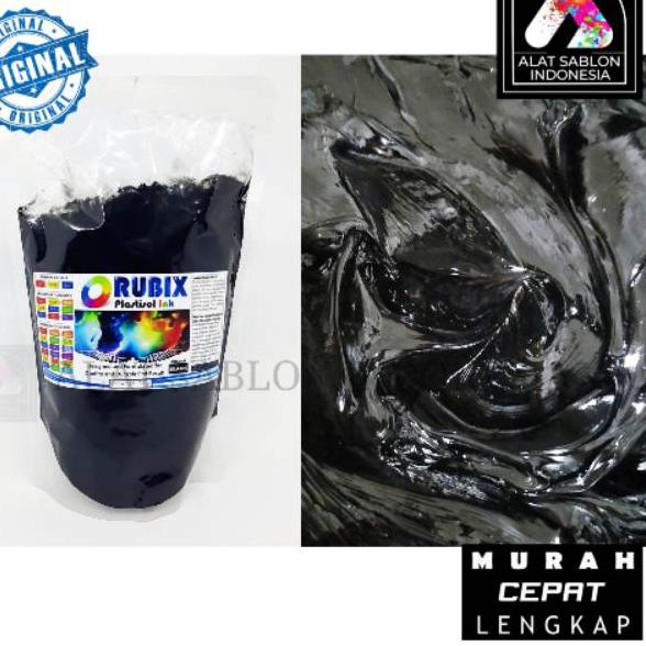 

Promo Murah TINTA SABLON PLASTISOL RUBIX HITAM BLACK 200GR