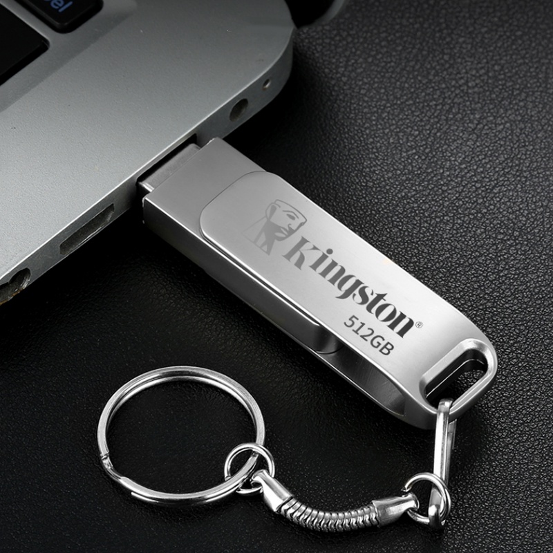 Kingston Metal 360 Derajat°Flash Disk USB 3.0 Kapasitas 8gb 16gb 32gb 64gb 128gb 256gb 512gb 1tb 2tb