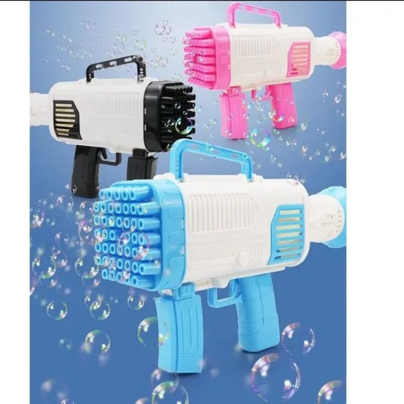 LED Bubble Gun Bazooka 69 Lubang // Pistol Gelembung 69 Lubang // Big Bubble Gun // Bubble Gun Jumbo