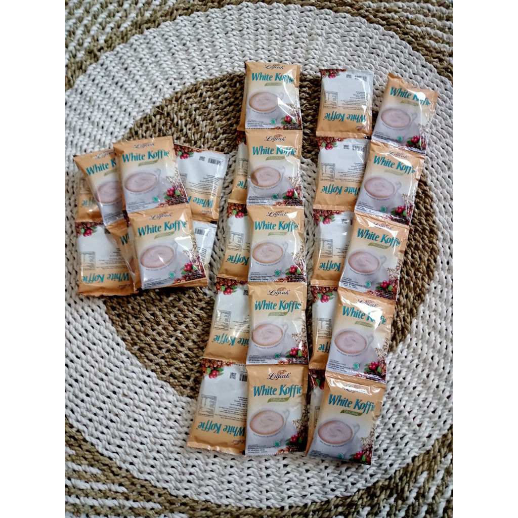 

LUWAK WHITE KOFFIE/KOPI INSTANT 3 IN 1/WHITE KOFFIE 20 GRAM/1 RENCENG ISI 10 SACHET