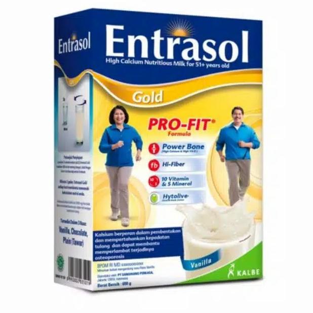 

[ COD ] susu entrasol gold 600 gr vanilla / coklat ed 22