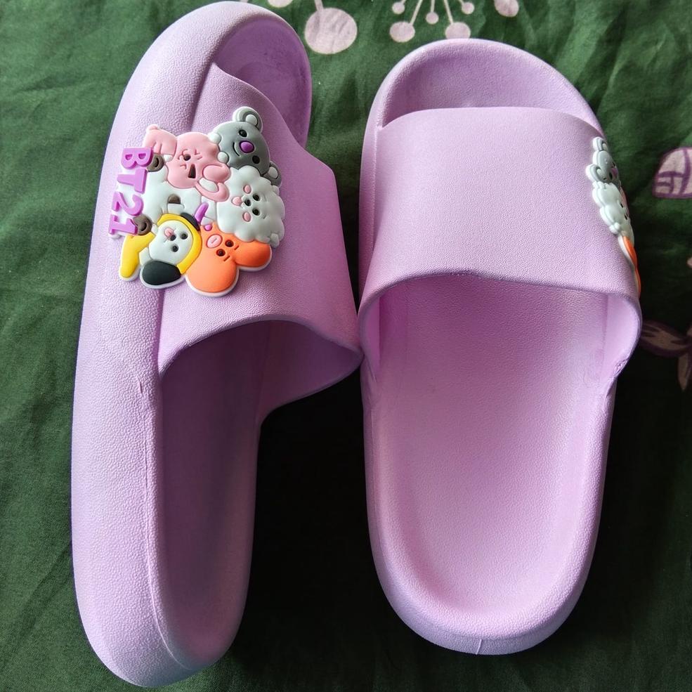 [KODE PRODUK ABCDY4471] Sandal Selop Jelly BT21 BUAT ANAK Perempuan - Sandal Import Merk Balance typ