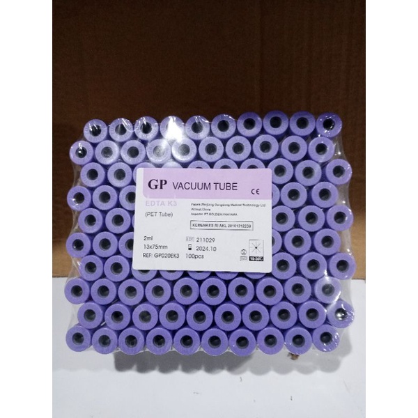 Vacum tube edta|tabung edta 2ml plastik