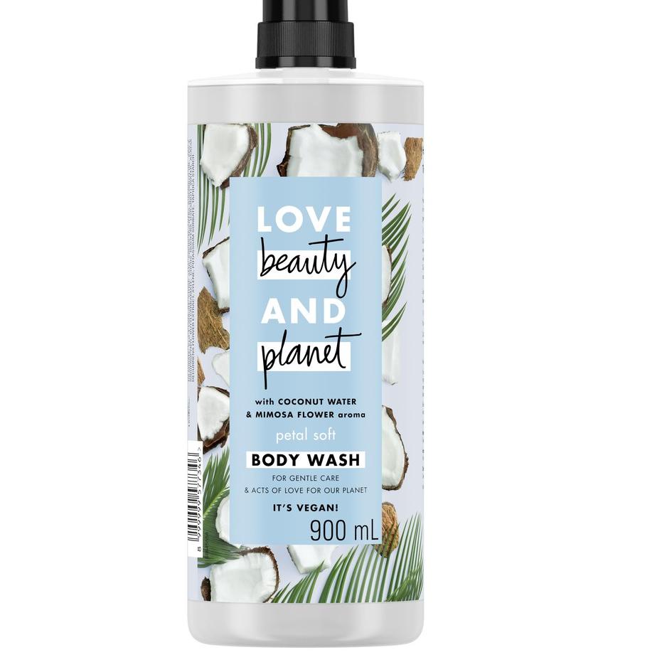 Yang dinanti--Love Beauty & Planet Sabun Mandi Coconut Water & Mimosa Body Wash for Gentle Care 900m