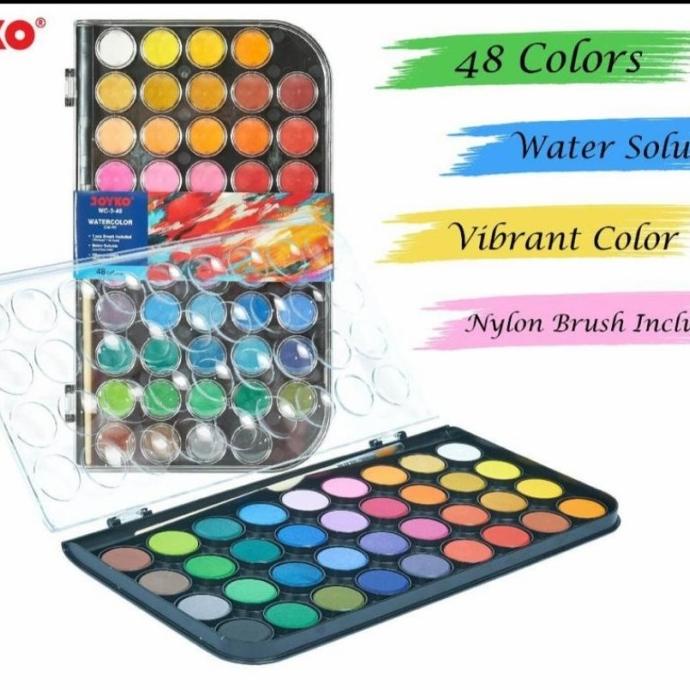 

[COD] JOYKO WATER COLOUR SET CAT AIR WC-3-48 WARNA TERMURAH Kode 1341