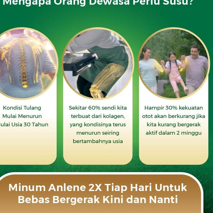 

fqt Anlene Gold 5X Susu Bubuk Original 640g - Nutrisi Tulang, Sendi, dan Otot cgsh441