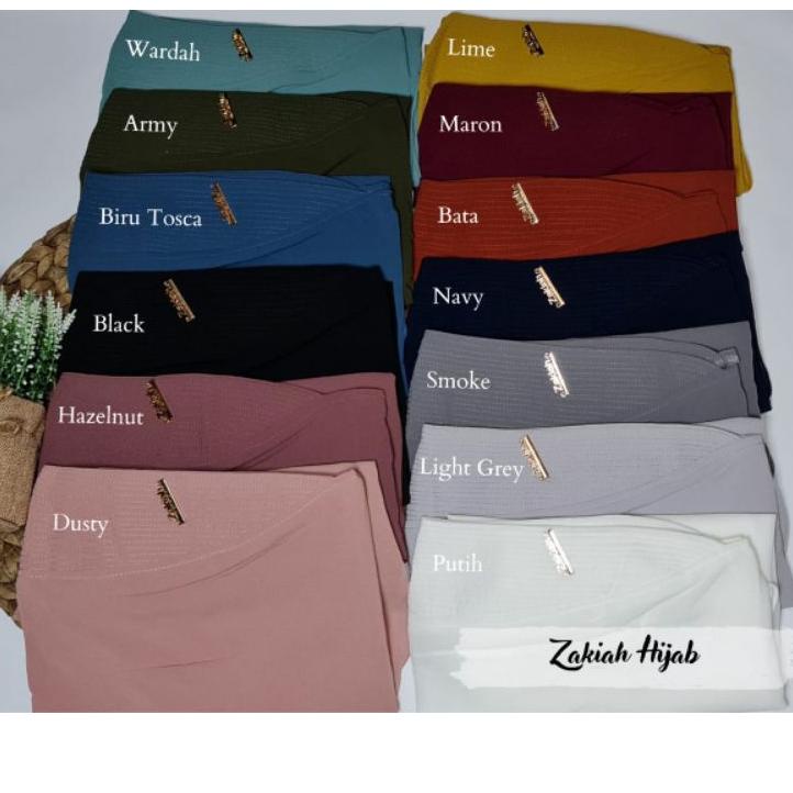 Kekinian Jilbab Khimar Instan Simpel Midi Lancip Ori Zakiah ~