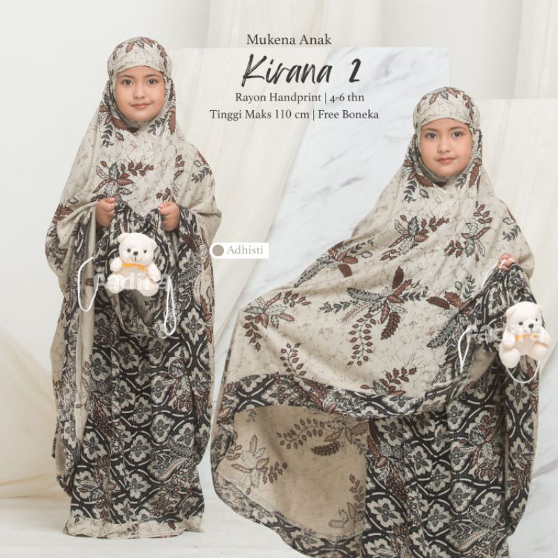 Mukena Kirana 2 Kids by FADIRA || Mukena Batik Solo || Mukena kids || Mukena Rayon