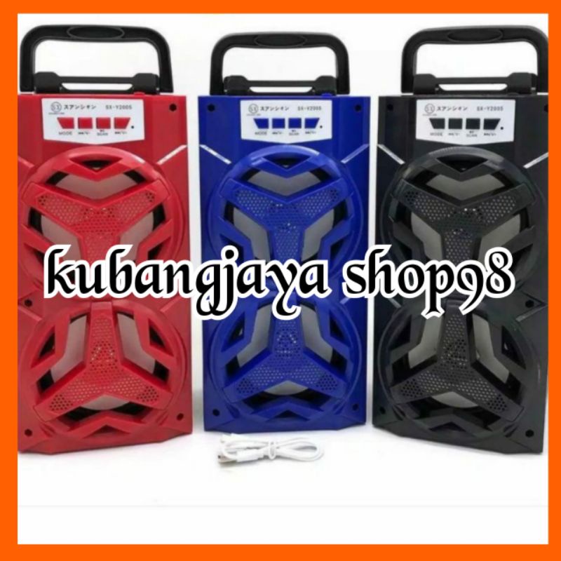 KUBANGJAYA SHOP98- SPEAKER BLUETOOTH SX Y2005A SPEAKER KARAOKE SUPER BASS WIRELLESS