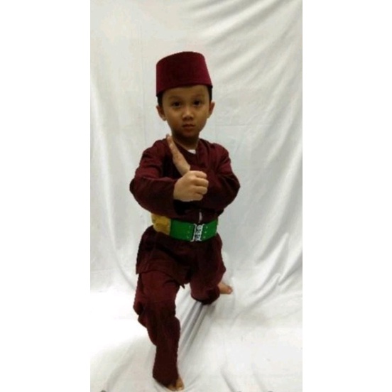 SETELAN BAJU PANGSI ANAK/BAJU CELANA TRADISIONAL BETAWI