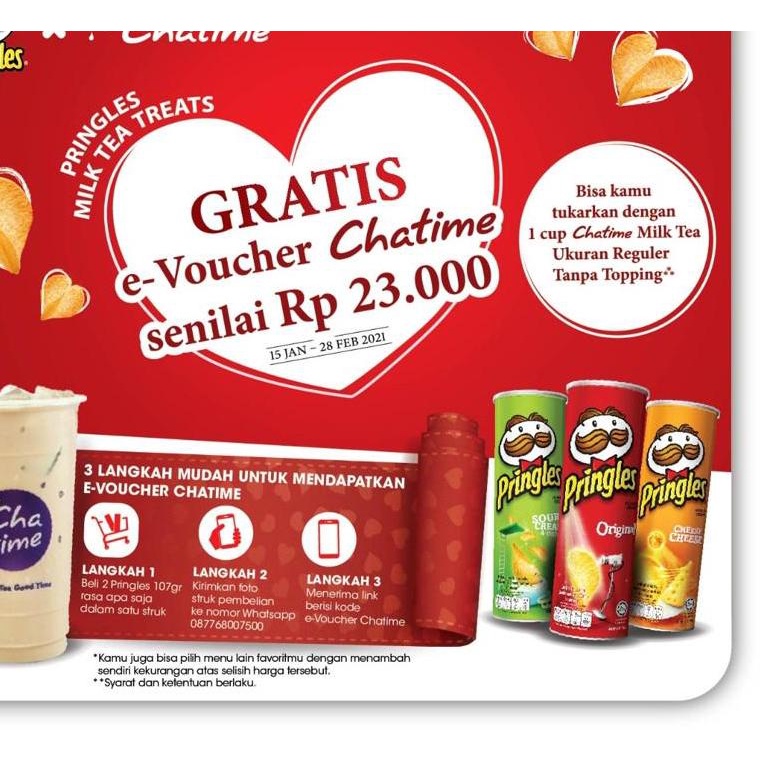 

FREE ONGKIR!Pringles Original Chips 3 x 107 gr|KD8