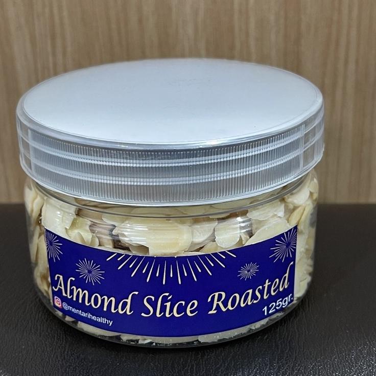 

trxDd2D7--Roasted Almond Slice / Almond Iris Panggang 125Gr ( Toples )