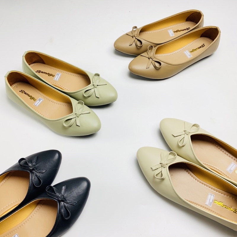 Sepatu Wanita Flat Shoes Ramage  Sol Karet Lentur tidak Licin