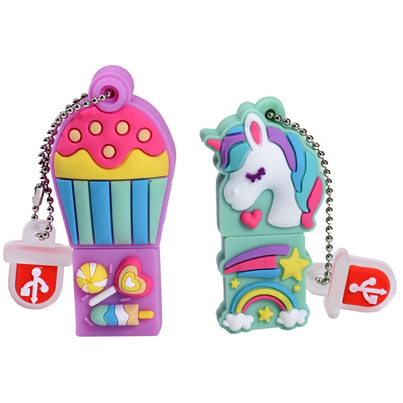 Flash Disk USB 1TB Bentuk Kartun Unicorn