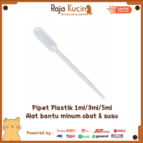 Pipet plastik 1ml, 3ml, 5ml, 10ml obat hewan