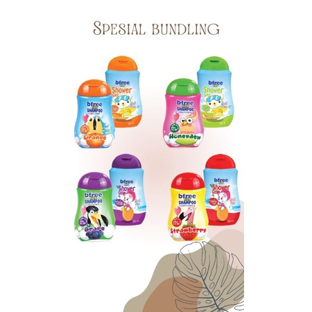 Bfree Kids Day Out Set [ Bundling  Bfree Kids Shower & Bfree Kids Shampo+Conditioner ]