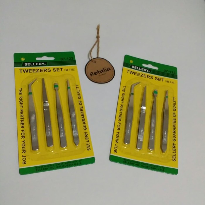 

Berkualitas Pinset Set Stainless Perangko/Uang Kertas/Uang Coin (Tweezers Set) Terlaris