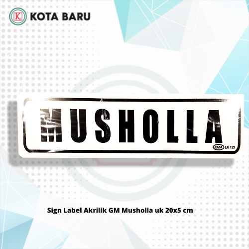 

SIGN LABEL AKRILIK GM CAMPURAN UK 20X5 CM