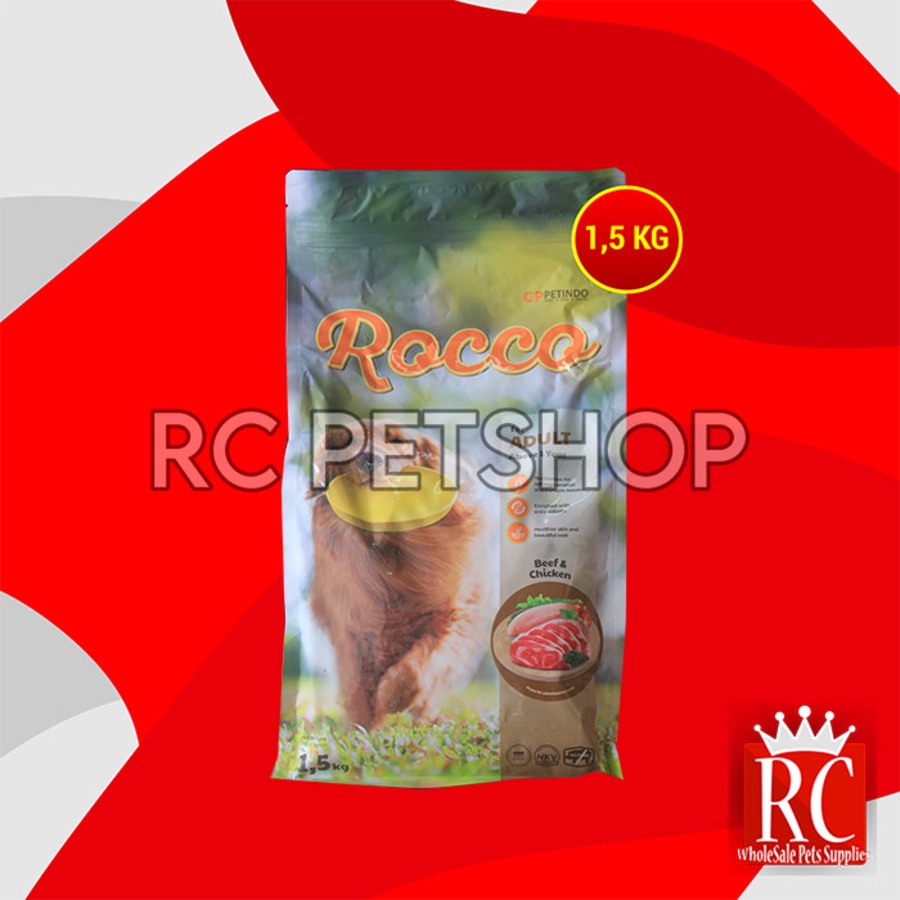 Makanan Kering Anjing Rocco Dry Dog food 1.5 KG