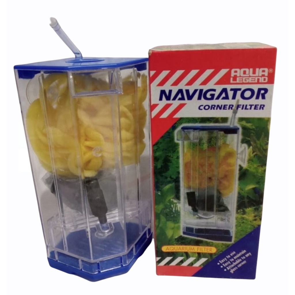 Aqua Legend Navigator Corner Filter Aquarium Aquascape Filter Sudut Pojok