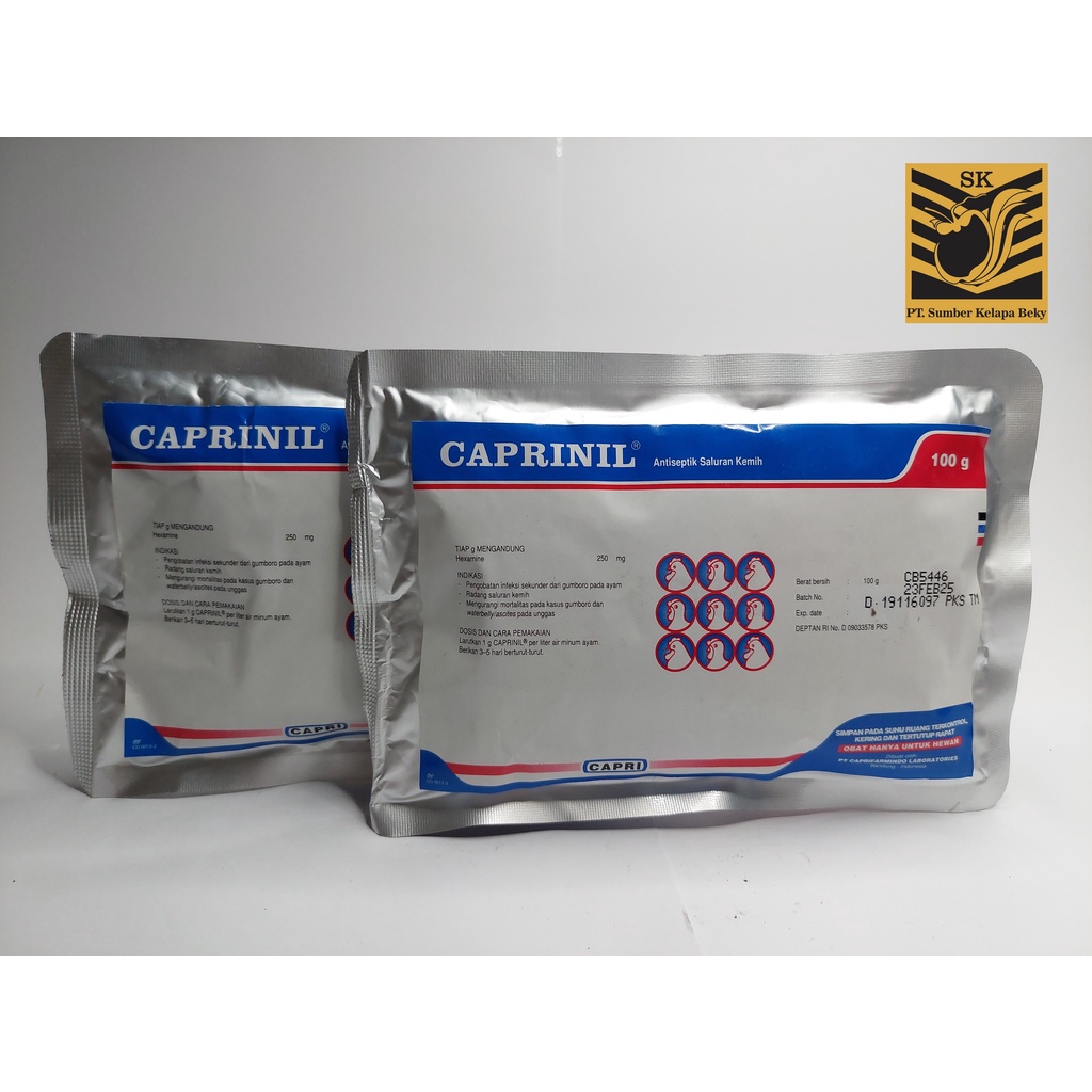 Obat Gumboro/Lumpuh Ayam Terbaik Caprinil 100 Gram (capri)