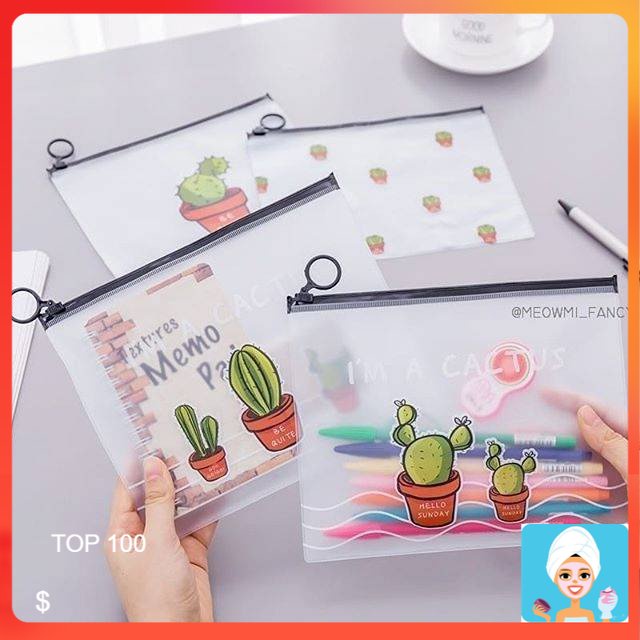 

[ML] ORGANIZER BAG SERBA GUNA ZIPPER A5 MOTIF CACTUS ( TEMPAT PENSIL / HP / POUCH KAKTUS LUCU KARAKTER )