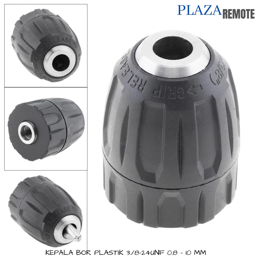 KEPALA BOR PLASTIK 3/8-24 UNF UKURAN 0.8-10 MM