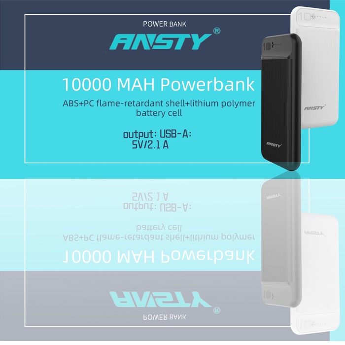 ANSTY POWERBANK AP-014 - POWERBANK 2 USB MICRO DAN TYPE C