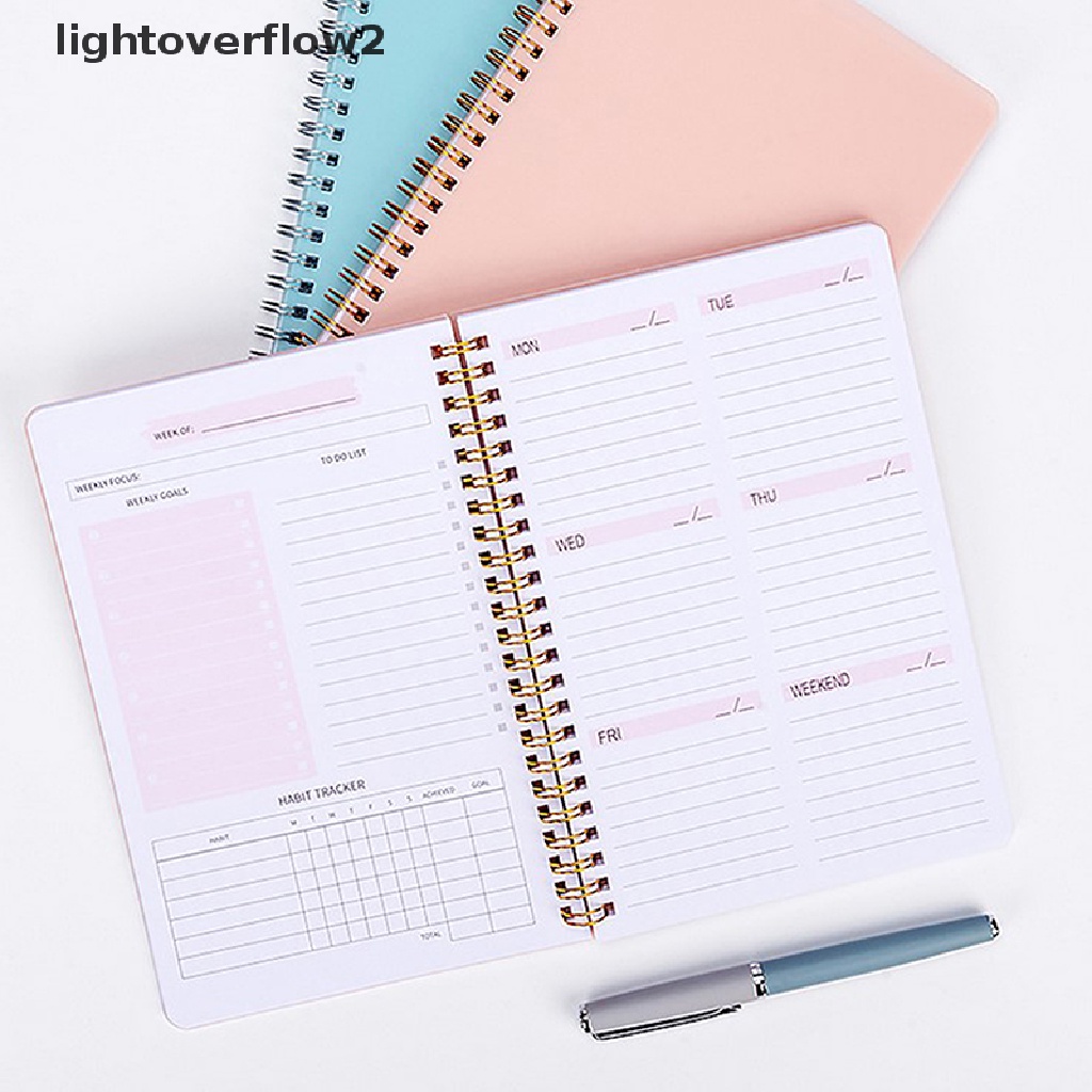 (lightoverflow2) Buku Agenda / Diary / Agenda Mingguan Ukuran A5