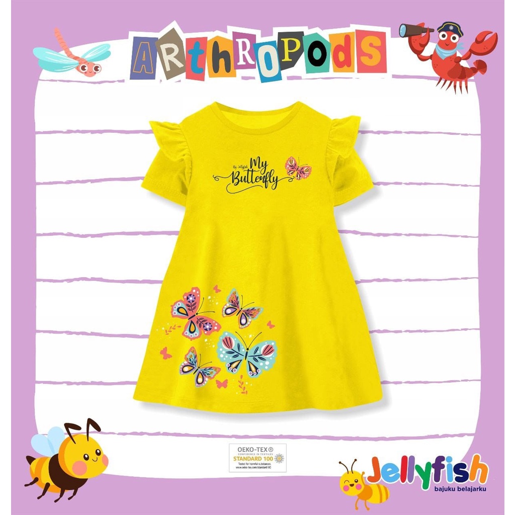 Dress Anak Perempuan Jellyfish Arthropods - My Butterfly