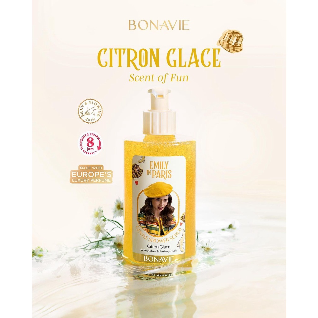 BONAVIE x Emily In Paris Gentle Shower Scrub Citron Glace