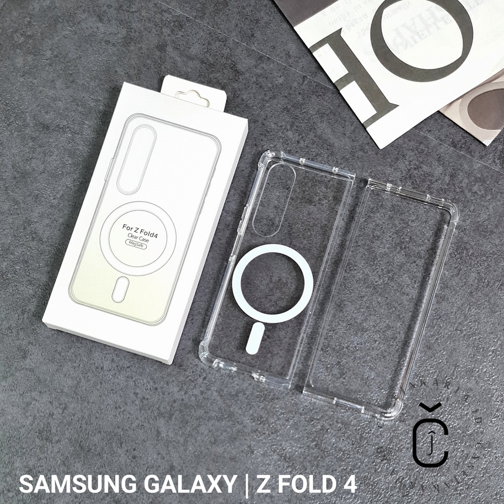 SAMSUNG GALAXY Z FOLD 4 Z FOLD 3 Z FLIP 4 Z FLIP 3 - MAGSAFE CASE MAGNETIC WIRELESS CLEAR PREMIUM