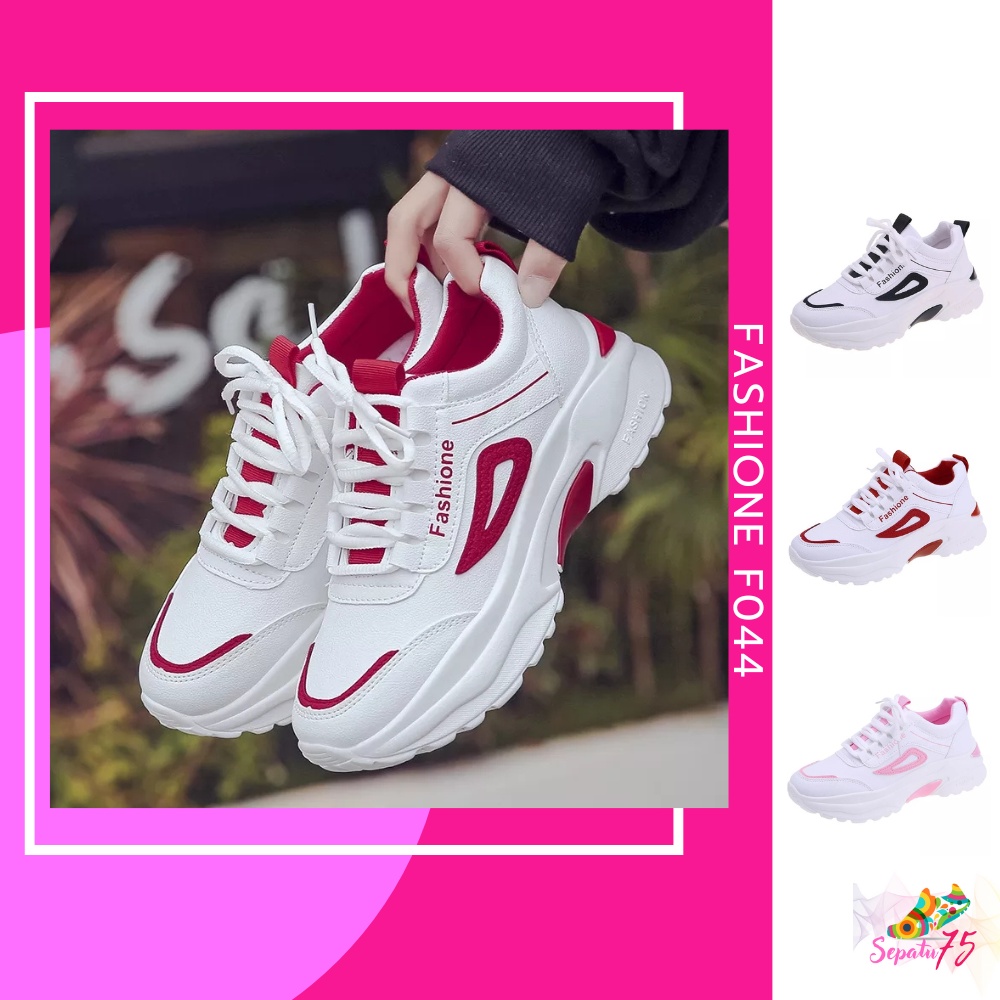 Sepatu Fashione F044 - Sepatu Shoes Sneakers Sneaker Kerja Kuliah Sekolah Olahraga Olah Raga Formal 