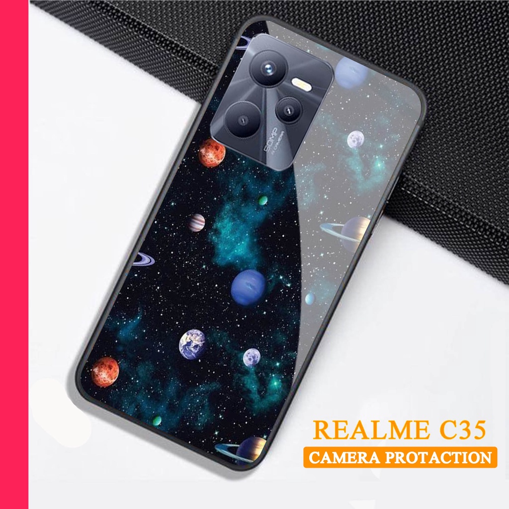 Softcase Glass Kaca REALME C35 - Case Handphone REALME C35 [T29]