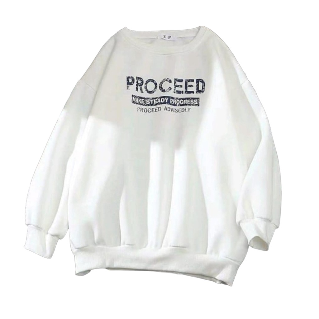 Sweater Wanita Proceed  Bahan Fleece