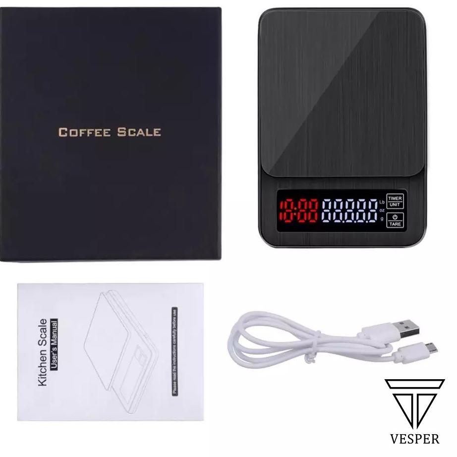 Cepat laku--Timbangan kopi digital 5kg dengan USB / timbangan dapur USB / coffee drip scale / kitche